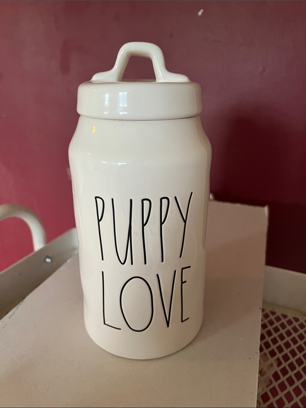 Rae Dunn 🐾 PUPPY LOVE 🐾 Canister.